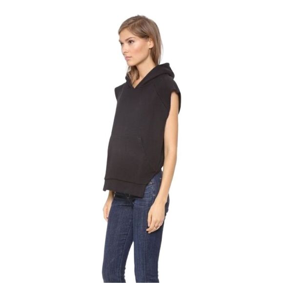 Osklen Rio De Janeiro Black Overlap Hooded Oversized Sweatshirt Sz S - Picture 9 of 9